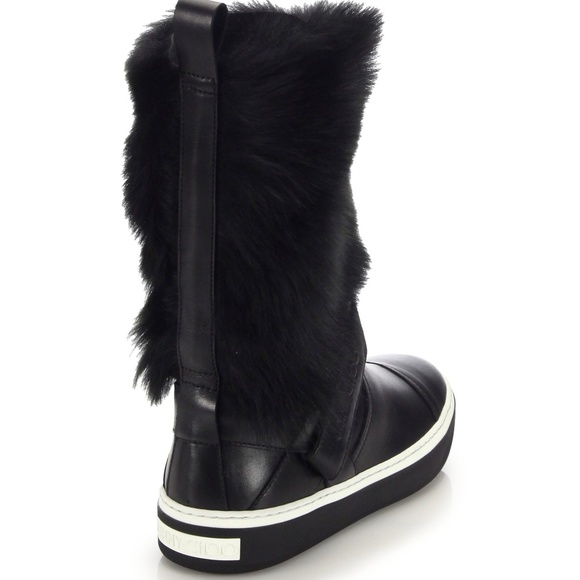 **SOLD** Jimmy Choo Fur Lined Boots Sneakers 37 - Picture 5 of 6